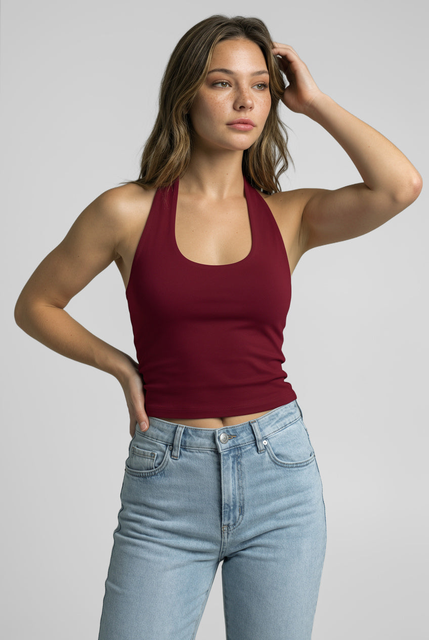 Ultra Premium Soft Halter Yaka | Bordo