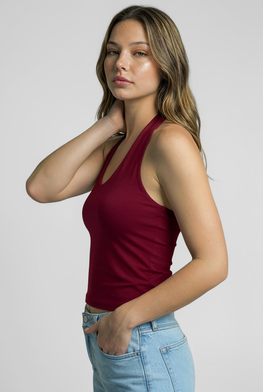 Ultra Premium Soft Halter Yaka | Bordo