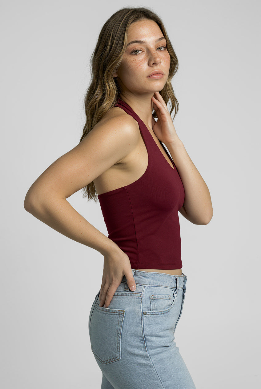 Ultra Premium Soft Halter Yaka | Bordo