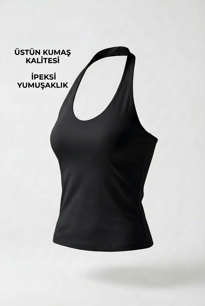 Ultra Premium Soft Halter Yaka | Siyah