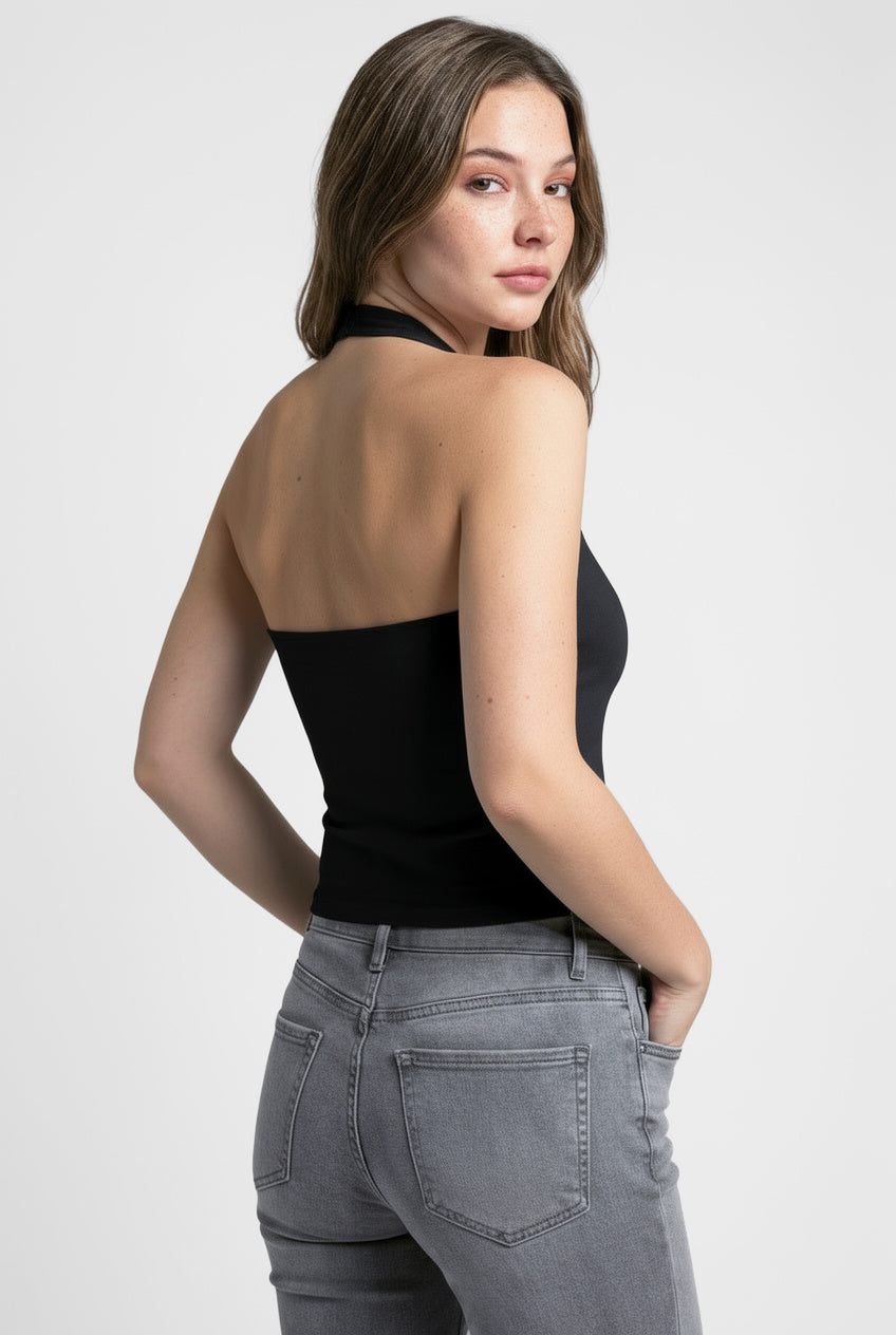 Ultra Premium Soft Halter Yaka | Siyah